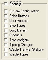 System Configuration - Global Settings - Security